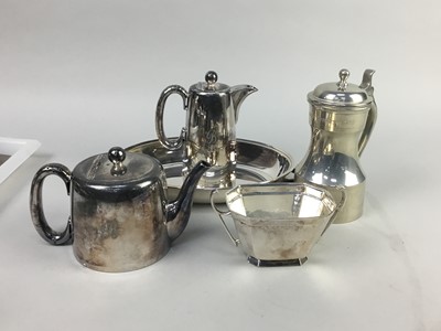 Lot 156 - A LOT OF SILVER PLATED WARE INCLUDING TEA WARE