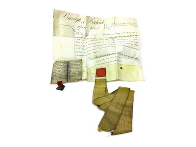 Lot 1333 - AN EARLY 19TH CENTURY DOCUMENT RELATING TO THE BOMBARDMENT OF ALGIERS ALONG WITH ANOTHER