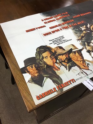 Lot 1305 - A ONCE UPON A TIME IN THE WEST QUAD FILM POSTER