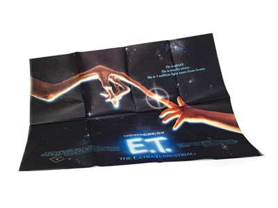 Lot 1343 - AN E.T. THE EXTRA TERRESTRIAL QUAD FILM POSTER