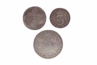 Lot 319 - GEORGE II SILVER SHILLING DATED 1737 together...