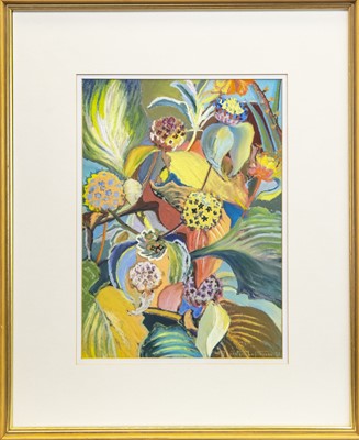 Lot 482 - STUDY OF FLOWERS, A PASTEL BY HERMIONE THORNTON-LOFTHOUSE