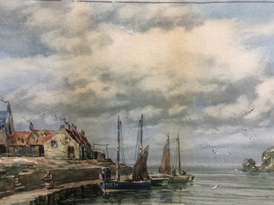 Lot 475 - LOWER LARGS, A WATERCOLOUR BY JOHN HAMILTON GLASS
