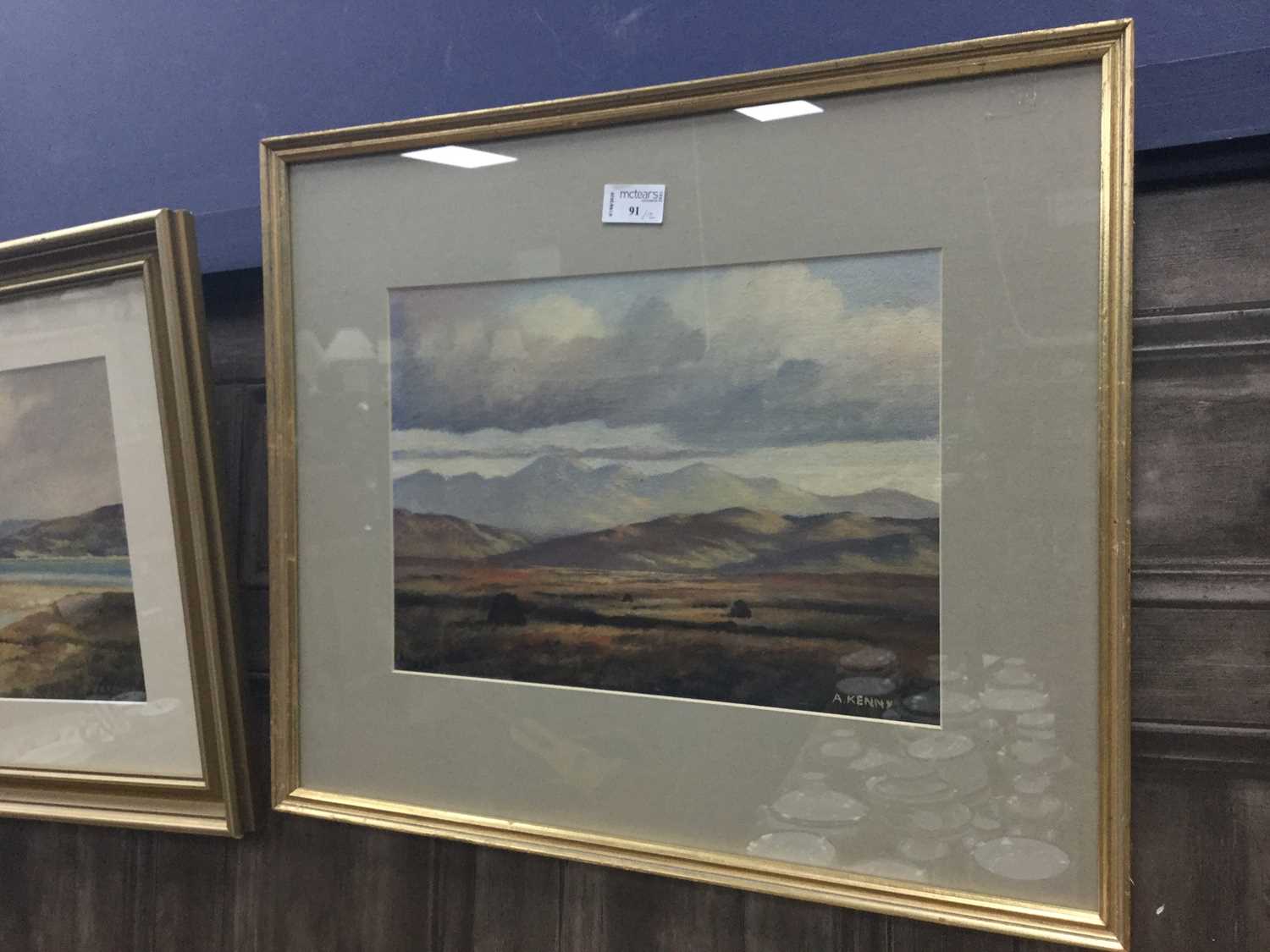 Lot 91 - A PAIR OF SCOTTISH LANDSCAPES BY A KENNY