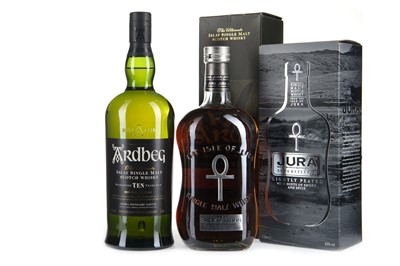 Lot 308 - ONE LITRE OF JURA SUPERSTITION AND ONE LITRE OF ARDBEG 10 YEARS OLD