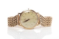 Lot 87 - GENTLEMAN'S NINE CARAT GOLD OMEGA WRISTWATCH...