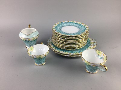 Lot 189 - AN AYNSLEY PART TEA SERVICE ALONG WITH WEDGWOOD COFFEE WARE