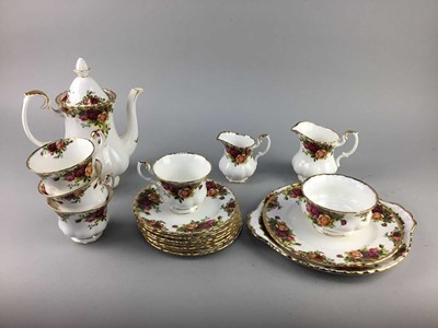 Lot 181 - A ROYAL ALBERT OLD COUNTRY ROSES TEA AND COFFEE SERVICE