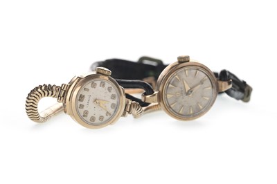 Lot 712 - TWO GOLD LADY'S WATCHES