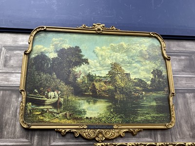 Lot 257 - AN OIL PAINTING BY LAMBERT BELL AND TWO PRINTS