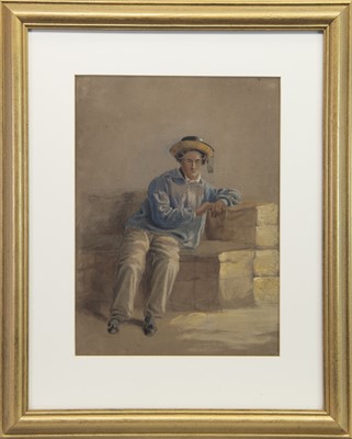 Lot 489 - PORTRAIT OF LORD FREDERICK CAVENDISH, A WATERCOLOUR BY E HADLEY