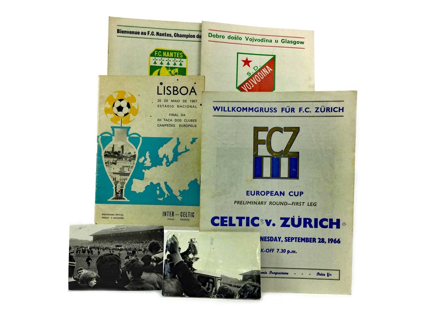 Lot 1747 - A CELTIC VS. INTER MILAN EUROPEAN CUP FINAL PROGRAMME 1967, ALONG WITH FOUR OTHERS
