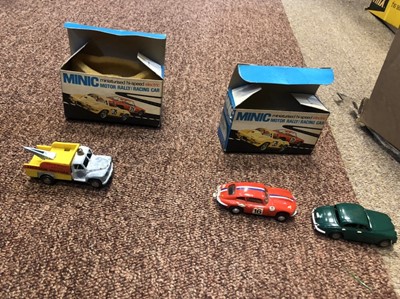 Lot 1402 - A LOT OF BOXED TRI-ANG MINIC MOTORWAYS AND MOTORWAYS MODELS