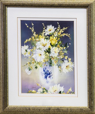 Lot 156 - FLORAL STILL LIFE, AN OIL BY LILLIAS BLACKIE