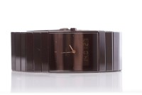 Lot 113 - GENTLEMAN'S DIAMOND SET RADO DIASTAR CERAMIC...
