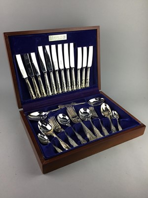 Lot 309 - A CANTEEN OF SILVER PLATED CUTLERY
