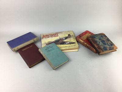 Lot 367 - A TRENCH ART BELL ALONG WITH VOLUMES RELATING TO WAR