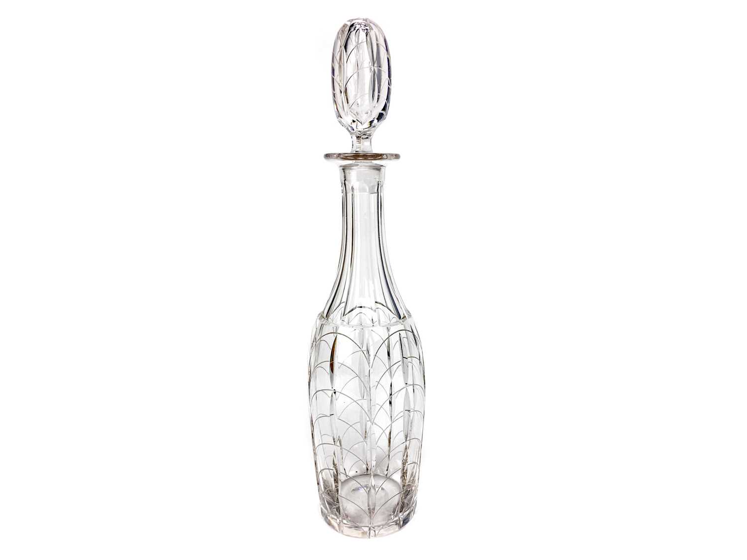 Lot 1020 - A CLYNE FARQUHARSON FOR JOHN WALSH WALSH 'KENDAL' DECANTER AND STOPPER