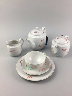 Lot 377 - A CHINESE TEA SERVICE AND A CHINESE PART TEA SERVICE
