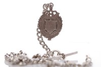 Lot 121 - EARLY TWENTIETH CENTURY STERLING SILVER CURB...