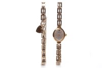 Lot 123 - LADY'S NINE CARAT GOLD ACCURIST WRISTWATCH...