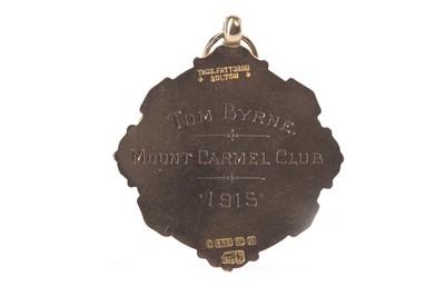 Lot 1763 - A LIVERPOOL WEDNESDAY CUP GOLD MEDAL 1915
