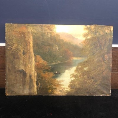 Lot 424 - AN OIL PAINTING BY H.R.HALL