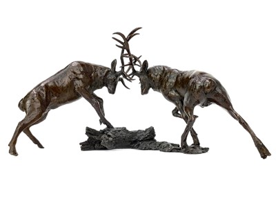 Lot 1428 - TO THE WINNER THE SPOILS, A BRONZE BY MICHAEL SIMPSON