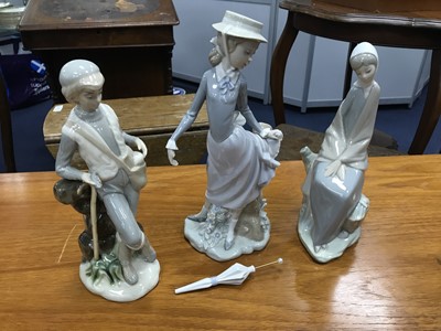 Lot 430 - A LOT OF FIGURES INCLUDING LLADRO AND NAO