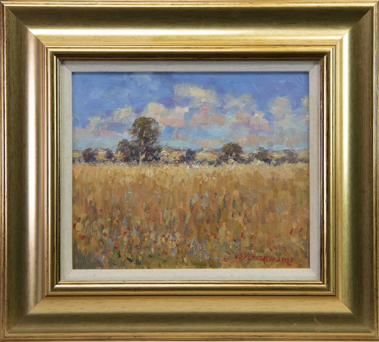 Lot 430 - FIELD OF GOLD, AN OIL BY J. D. HENDERSON