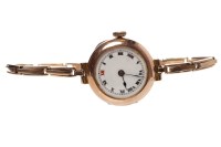 Lot 141 - LADY'S EARLY TWENTIETH CENTURY NINE CARAT GOLD...