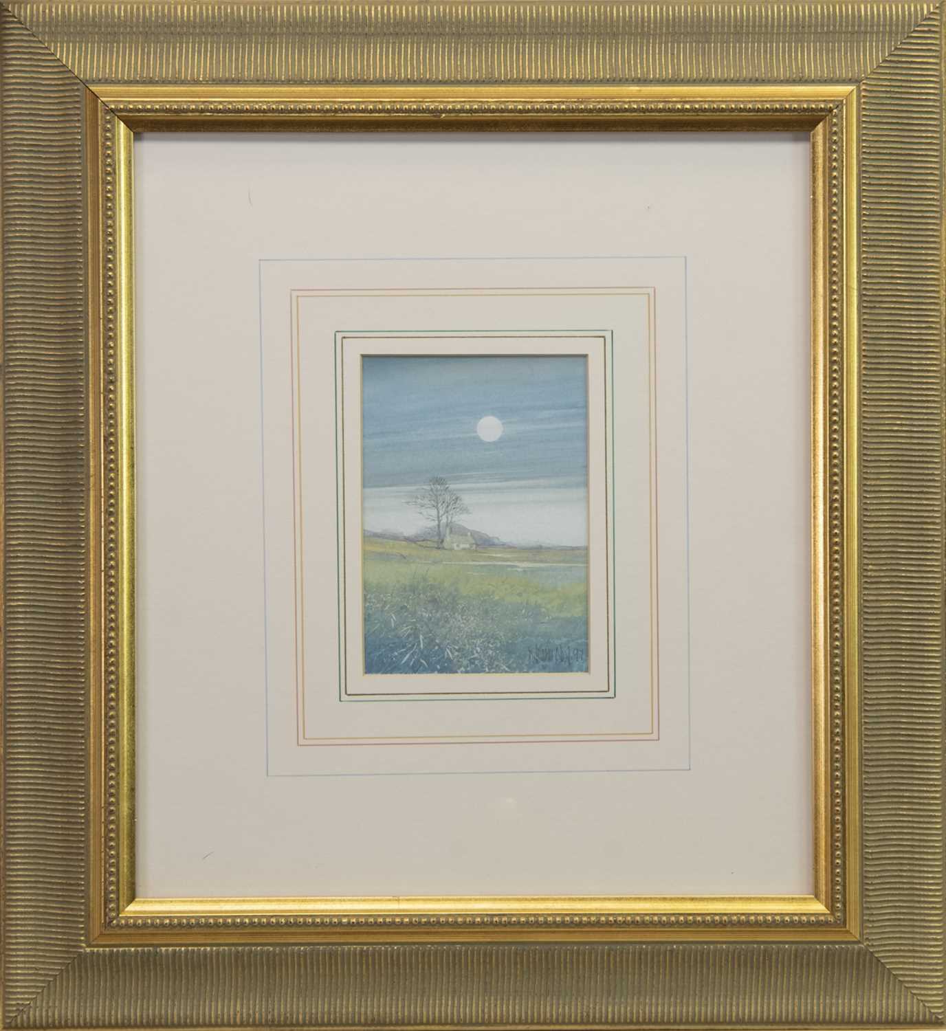 Lot 425 - THREE LANDSCAPES IN WATERCOLOUR,Y BY WILLIAM NEAL