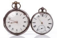 Lot 145 - GEORGE III GENTLEMAN'S SILVER OPEN FACE PAIR...