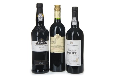 Lot 291 - FORTNUM & MASON CRUSTED PORT, DOW'S LBV, AND CHATEAU SAINTE-MARIE 2005