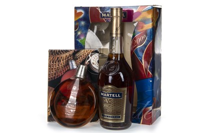 Lot 296 - MARTELL VS GLASS PACK AND A. HARDY COGNAC