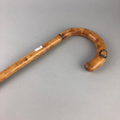 Lot 120 - A NOVELTY VICTORIAN SIMULATED BAMBOO SHOOTING STICK CANE