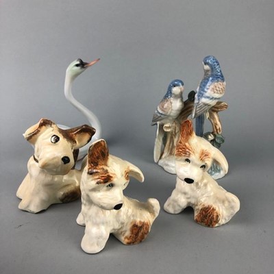 Lot 119 - A LOT OF CERAMIC MODELS OF DOGS AND BIRDS