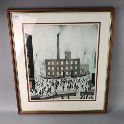 Lot 46 - FACTORY SCENE, PRINT AFTER L.S. LOWRY
