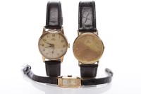 Lot 151 - THREE GOLD WATCHES comprising a gentleman's...