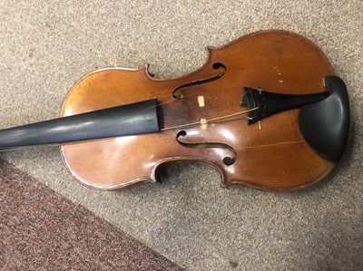Lot 1167 - A 19TH CENTURY COPY OF A VUILLAUME VIOLIN