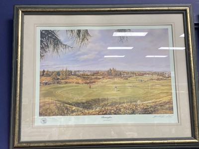Lot 55 - A SET OF FOUR GOLFING PRINTS AFTER MARK CHADWICK