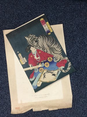 Lot 735 - A LOT OF TWO JAPANESE PRINTS