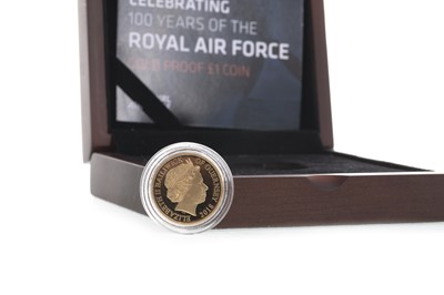 Lot 27 - THE RAF CENTENARY GOLD PROOF ONE POUND COIN