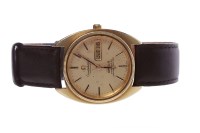 Lot 163 - GENTLEMAN'S GOLD PLATED OMEGA CONSTELLATION...