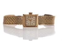 Lot 166 - LADY'S NINE CARAT GOLD AVIA COCKTAIL WATCH...