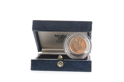 Lot 15 - A GOLD HALF SOVEREIGN MARKING 500TH ANNIVERSARY OF THE FIRST GOLD SOVEREIGN