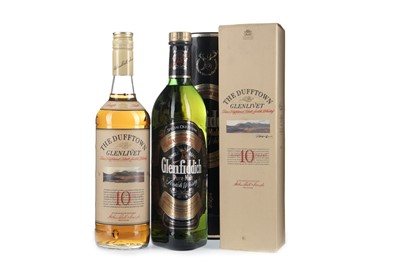 Lot 305 - GLENFIDDICH SPECIAL OLD RESERVE AND DUFFTOWN-GLENLIVET AGED 10 YEARS