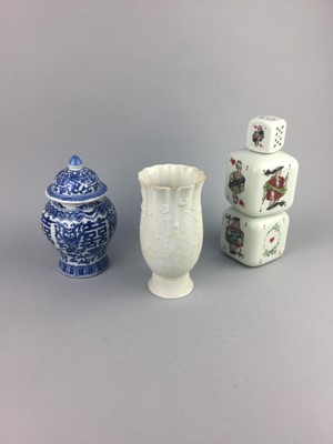 Lot 94 - A LOT OF CERAMICS INCLUDING A KAISER WEST GERMANY VASE