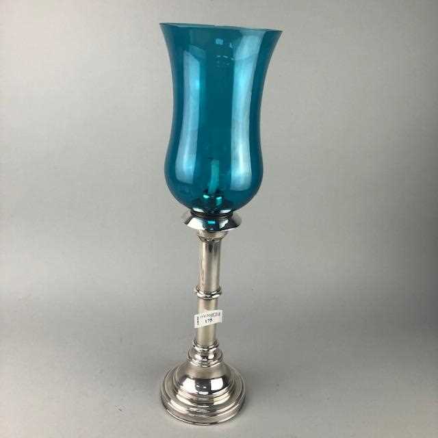 Lot 175 - A 20TH CENTURY CANDLE LAMP