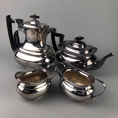 Lot 179 - A SILVER PLATED COMPOSITE FOUR PIECE TEA AND COFFEE SERVICE